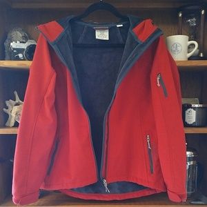 Black Diamond Red Soft Shell Jacket